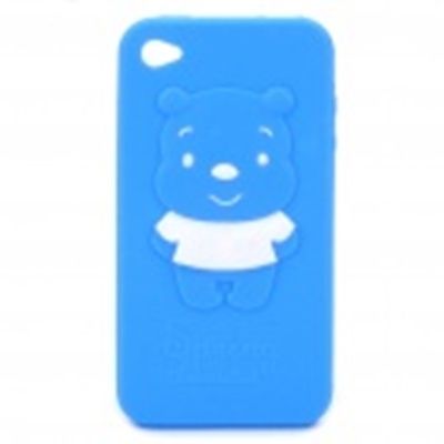 Capa Ursinho Pooh Azul - iPhone 4